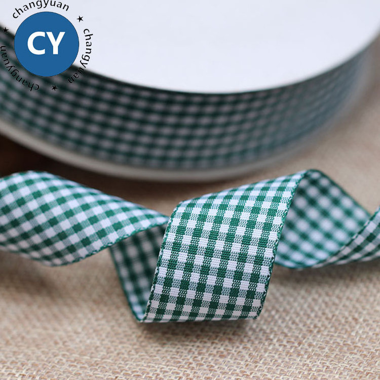 Wholesale 1 inch 25mm High Quality Various Colors Tartan Gingham Check Plaid Ribbon