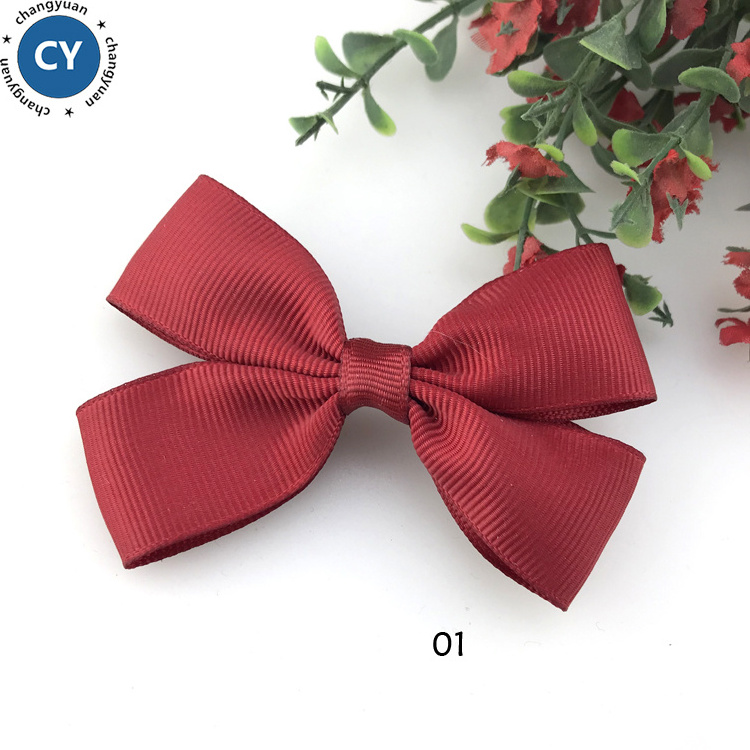 Gift box packing polyester satin ribbon bow ,DIY red ribbon and  bow  for wedding invitation