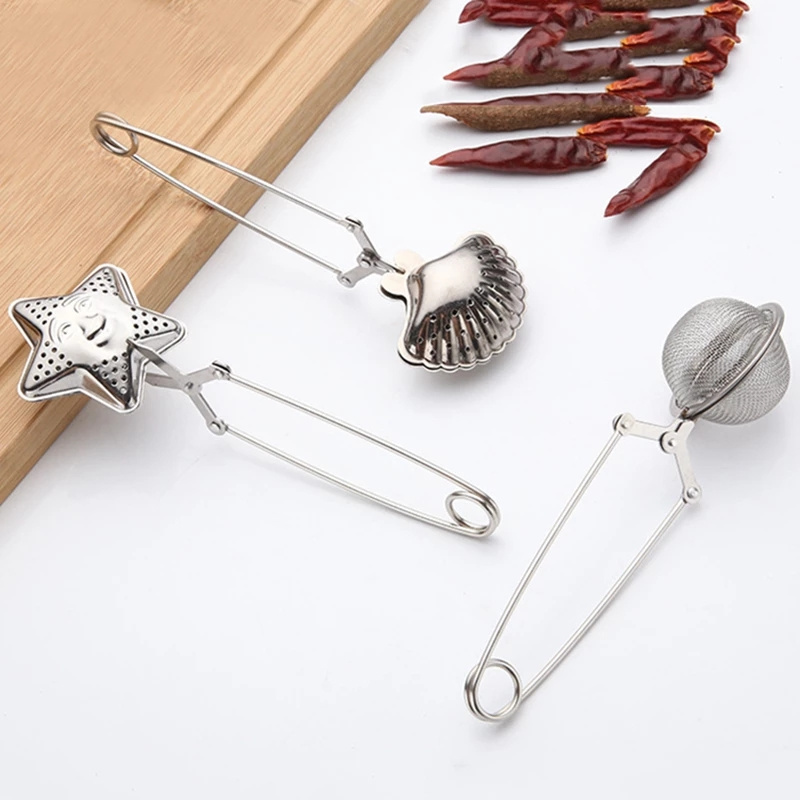 Flower Loose Leaf Mesh Stainless Steel Tea Ball Tea Infuser Tea Ball Infuser With Handle