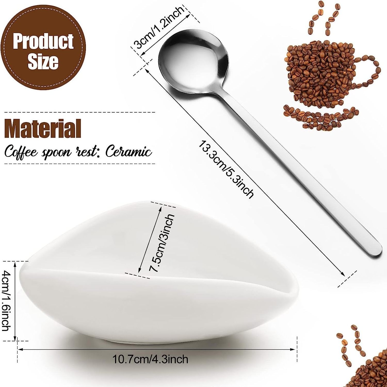 Customized Color Stainless Steel 18/8 Small Teaspoon Mini Coffee Spoon for Coffee Bar Coffee