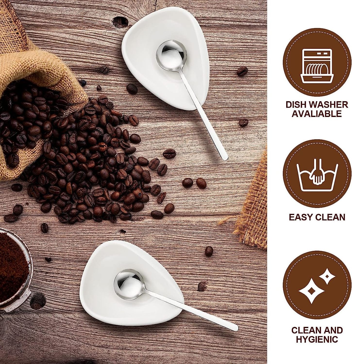 Customized Color Stainless Steel 18/8 Small Teaspoon Mini Coffee Spoon for Coffee Bar Coffee