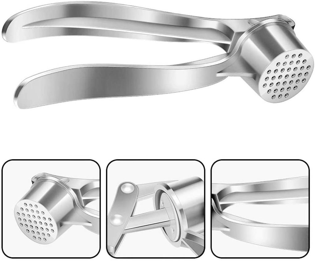 Hot Selling Garlic Press Grater Stainless Steel Garlic Tools WIth Handle