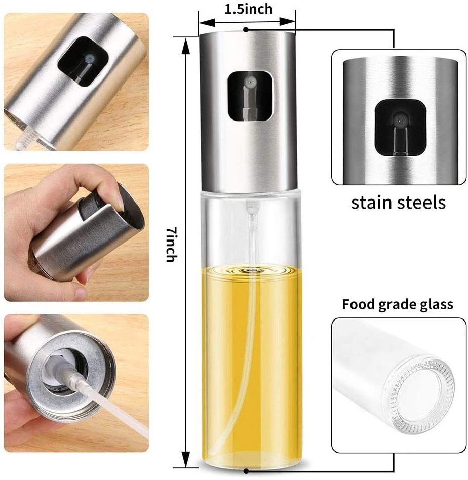 Best Selling 100ml Cooking Spray Bottle Olive Oil Sprayer Oil Sprayer Oil Spray with Box