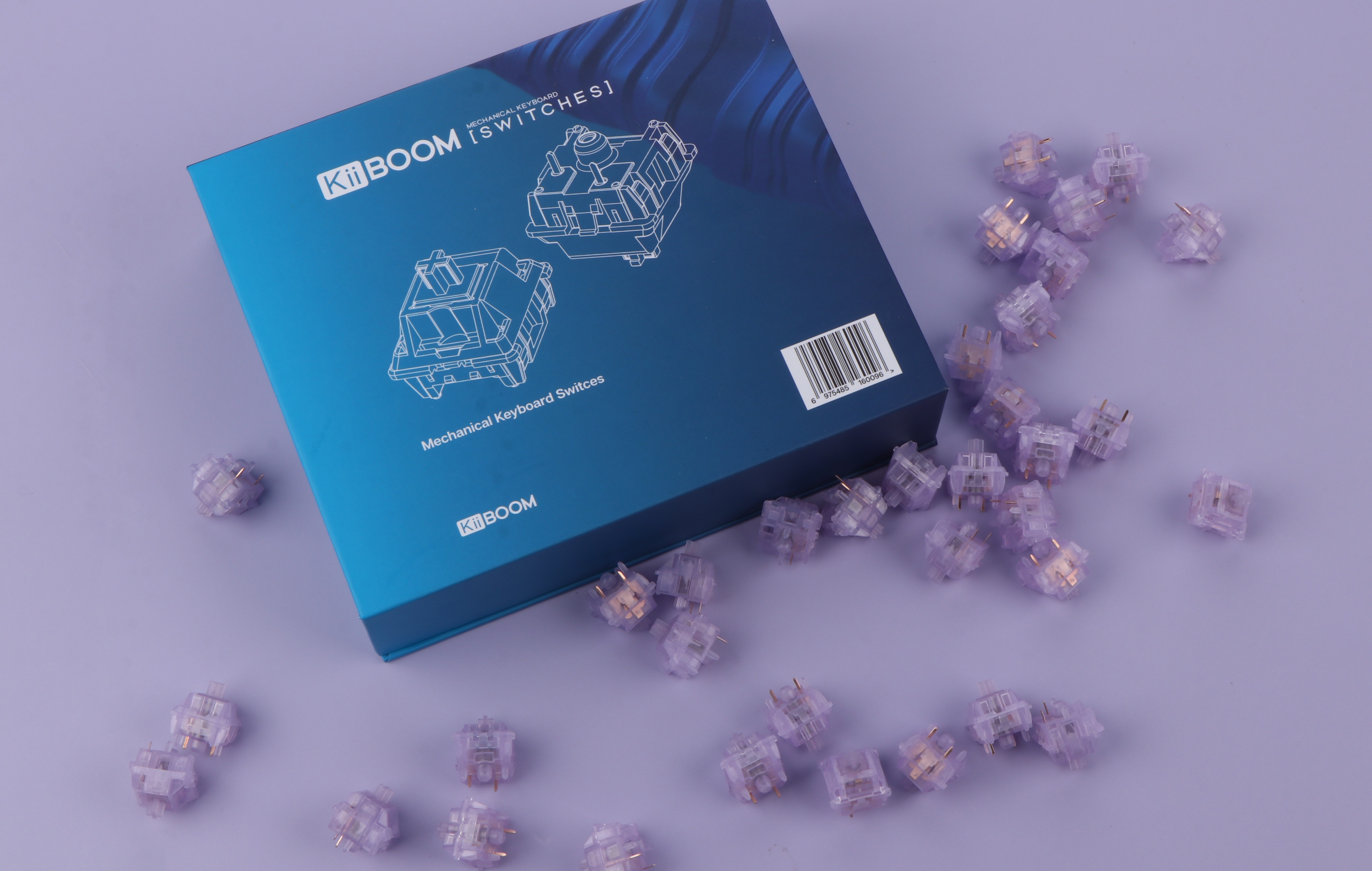 KiiBOOM Jacaranda Switches keyboard switch gamging Original 35 Pieces Mechanical Set keycaps for mx switches