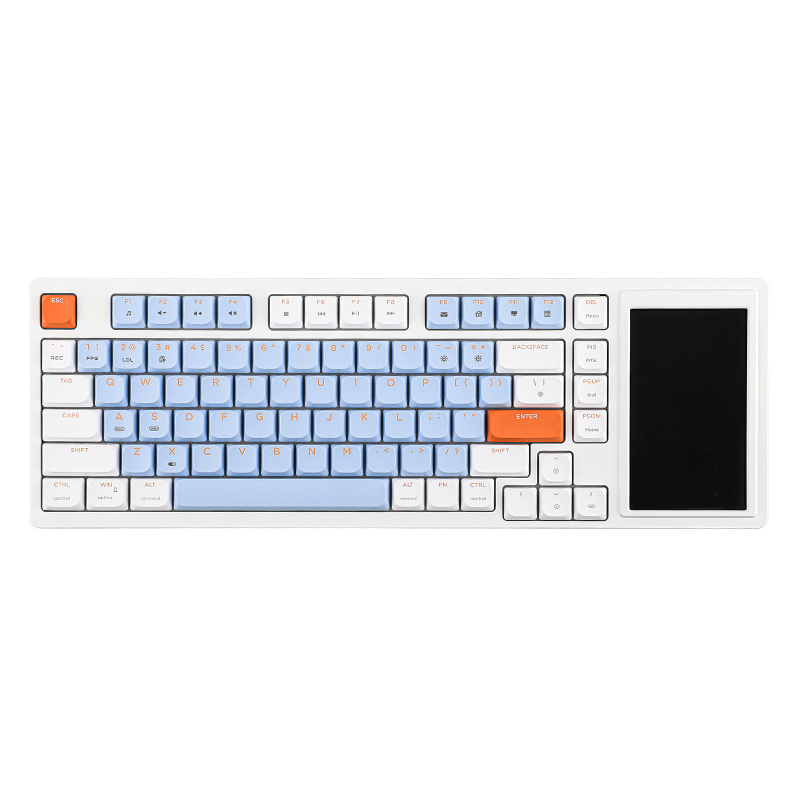 customizable items Ajazz AKP815 75% Gasket-mounted Low-profile Mechanical Keyboard with Customizable Touch Screen keyboard rgb