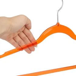 Factory Wholesale color velvet hangers non-slip durable flocking racks for shirts and suits