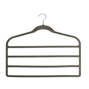 Best Selling Multifunctional Non-Slip Velvet Hangers 4 Layer Towel Scarf Pants Trouser Rack Drying Rack