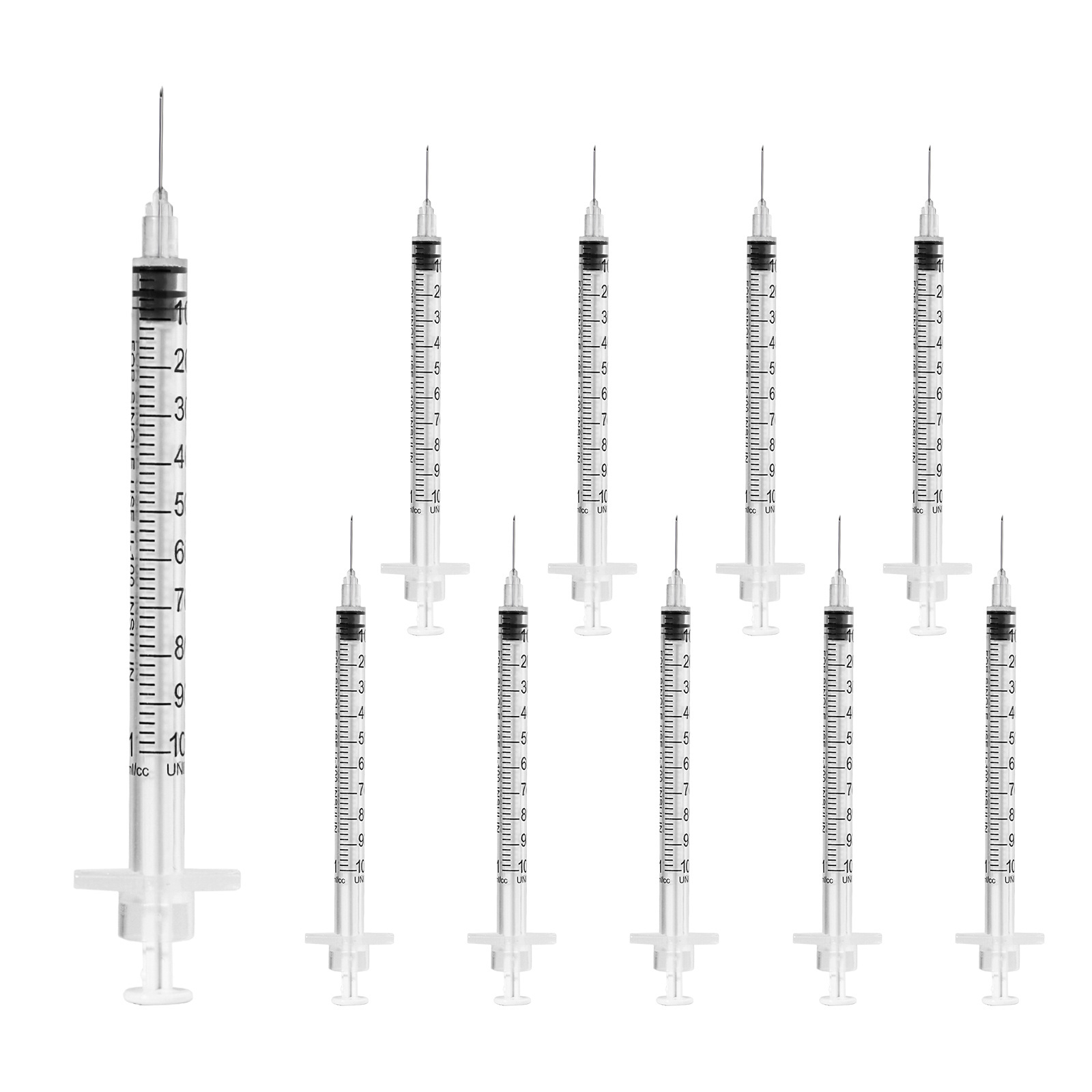 Disposable Medical Insulin Syringe Sterile Insulin Needle Plastic Safety Insulin Syringe 30g In Blister Package