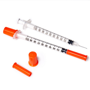 Disposable Medical Insulin Syringe Sterile Insulin Needle Plastic Safety Insulin Syringe 30g In Blister Package