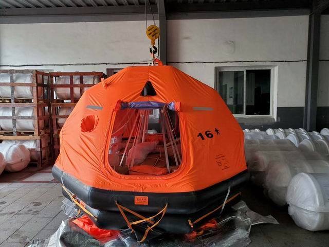 Automatically Self Righting Davit Launched  Inflatable Life Raft KHZD-25 for 15-37 Persons with DNV EC  CCS Certificate