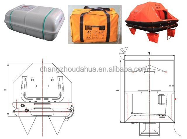 SLOAS Approved ISO9650-1 yacht life raft