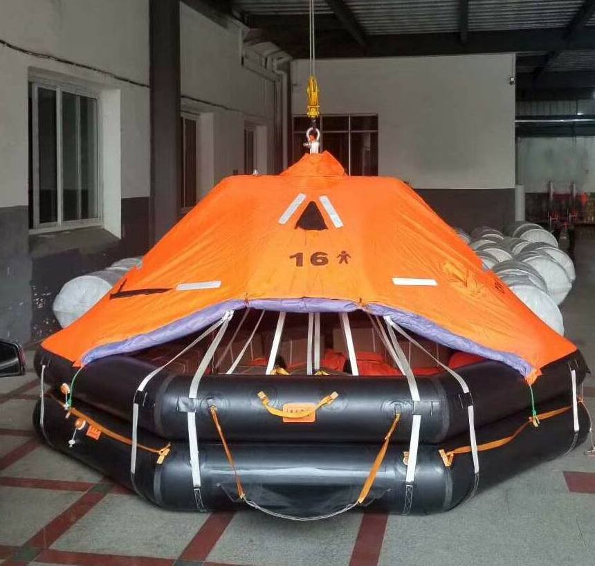 Automatically Self Righting Davit Launched  Inflatable Life Raft KHZD-25 for 15-37 Persons with DNV EC  CCS Certificate