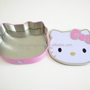 Tin can factory fashion hello kitty cookies tin box manufacturer