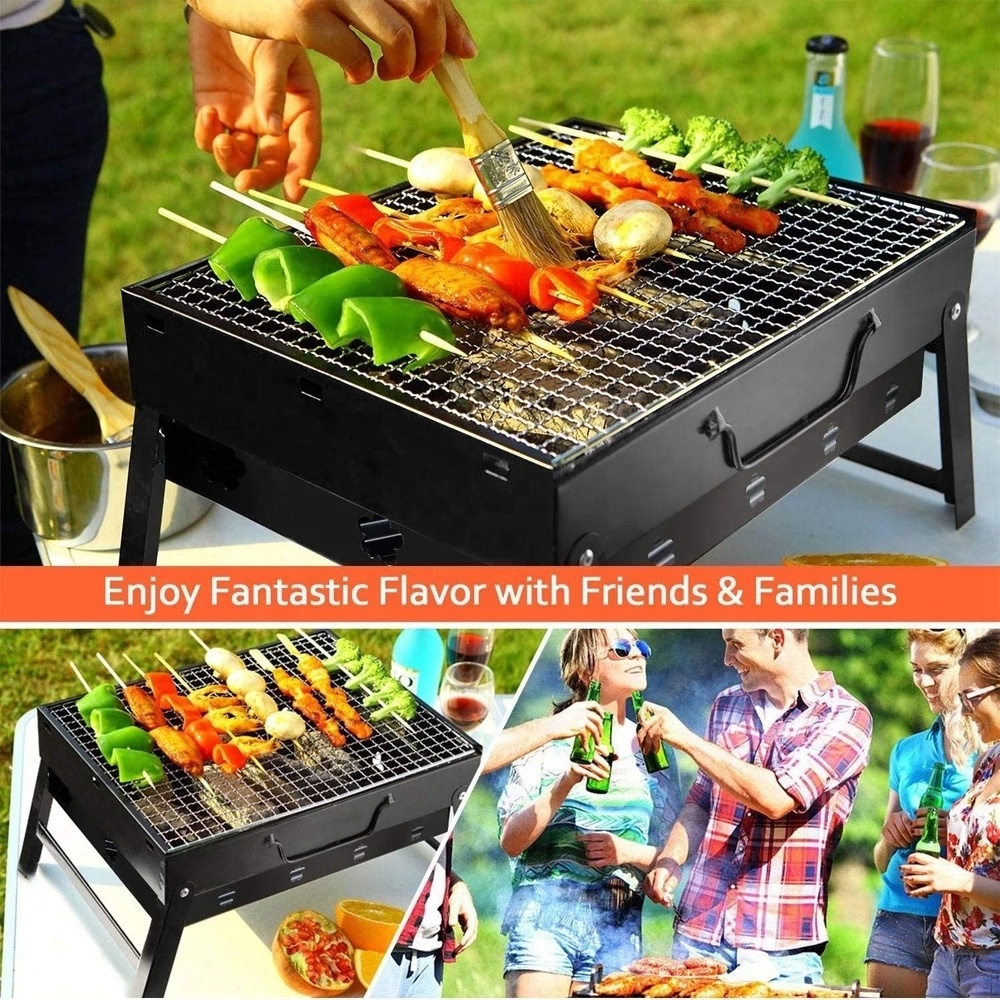 Amazon's hot-selling outdoor camping foldable stainless steel grill is easy to clean BBQ Grills