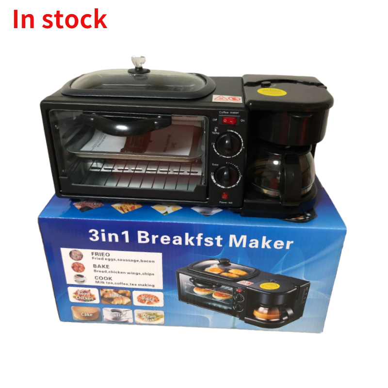 Ln stock Three-In-One Toaster Sandwich Maker Toaster Electric Oven 3 in 1 breakfast maker machine