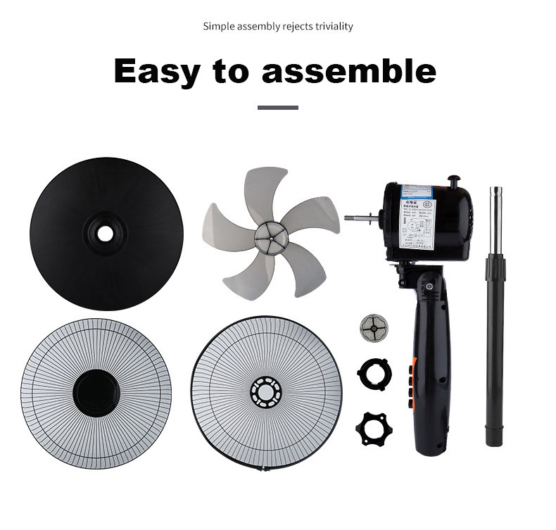 The Most Effective Electric Floor Stand Fan 16 Inch Oscillating Pedestal Fans 40 Watt With 5 As Blades