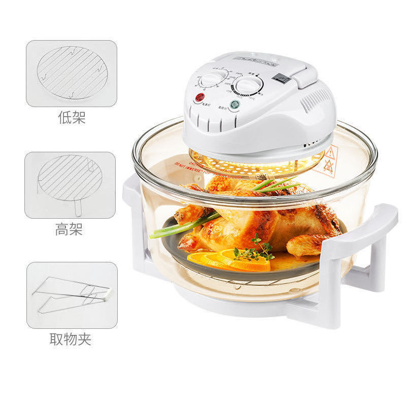 Dropshipping Halogen Electrical convection Oven Healthy Kitchen 12 liters 1200W Includes 3 Accessories Halogen Air Fryer