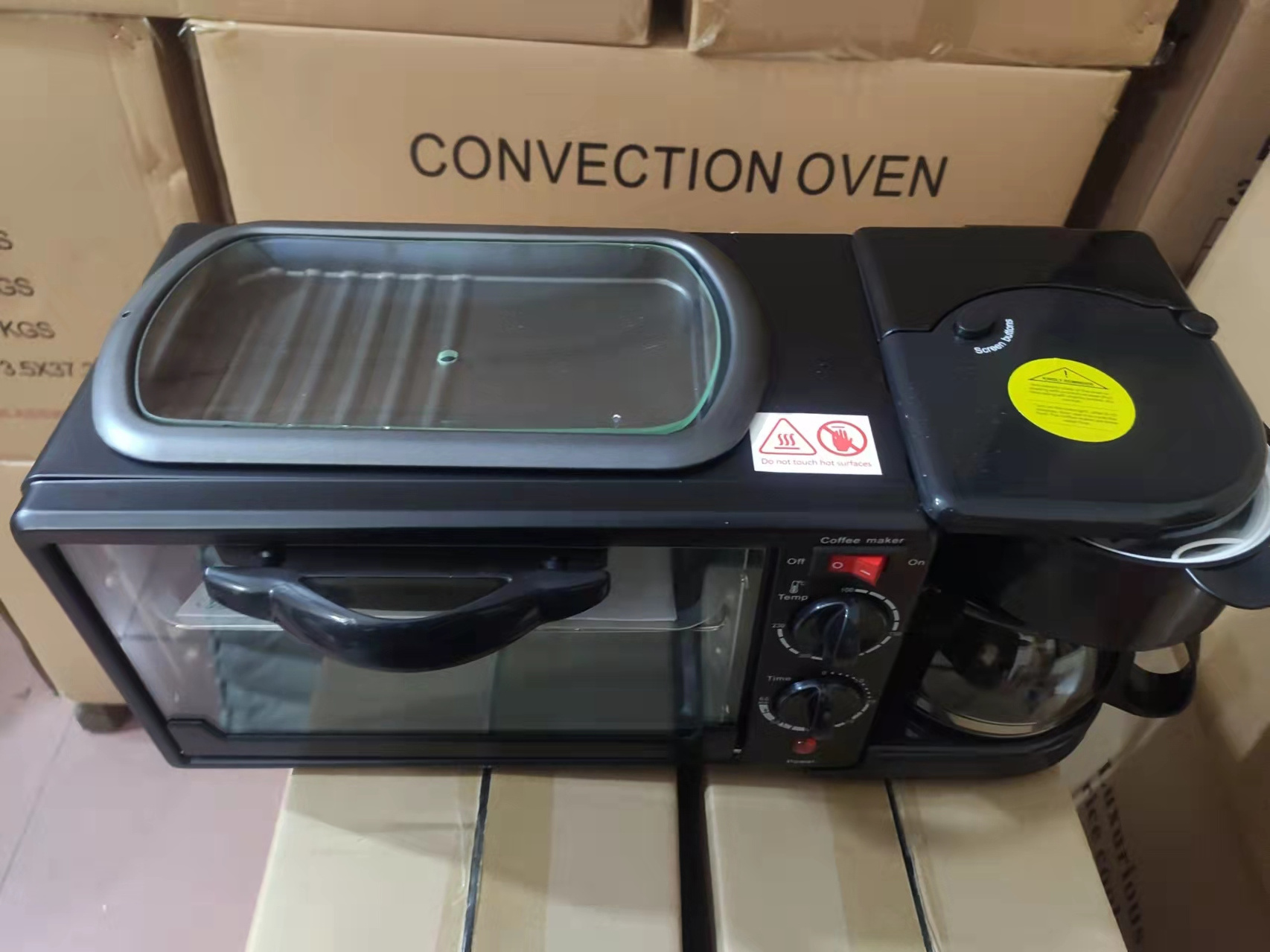 Ln stock Three-In-One Toaster Sandwich Maker Toaster Electric Oven 3 in 1 breakfast maker machine