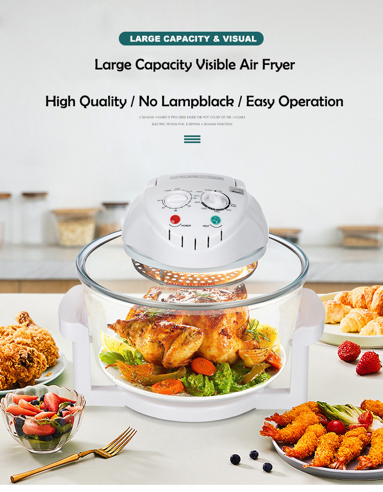 Dropshipping Halogen Electrical convection Oven Healthy Kitchen 12 liters 1200W Includes 3 Accessories Halogen Air Fryer