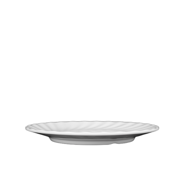 LFGB certified high temperature resistant plastic dining plate white A8 food grade melamine material plastic dining plate