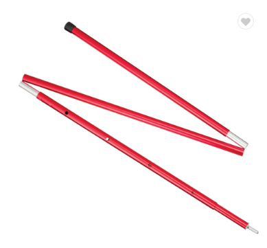 Telescopic aluminum outdoor variable Height adjustment  tent poles & Customized anodized folding aluminum tent pole