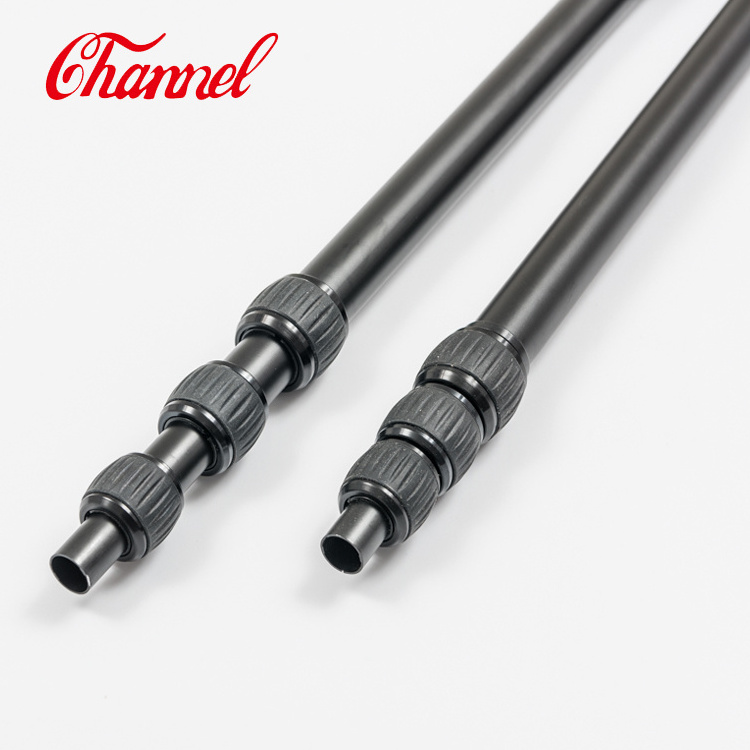 Multipurpose twist lock aluminum telescopic tube with optional custom accessories