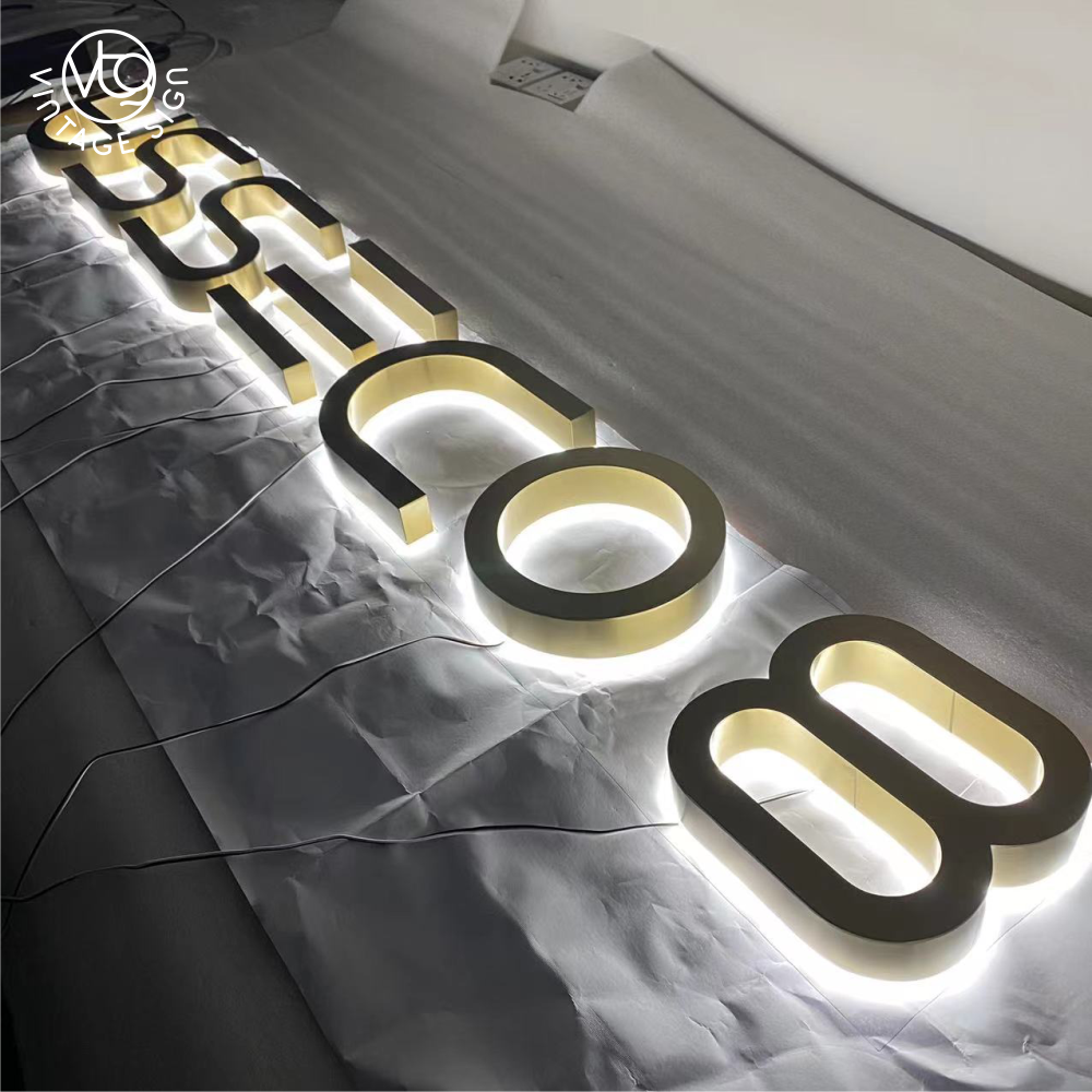 Light Up Business Front Lit 3d Letter Coffee Led Enseigne Frontlit Letters Restaurant Sign Board With Factory Price