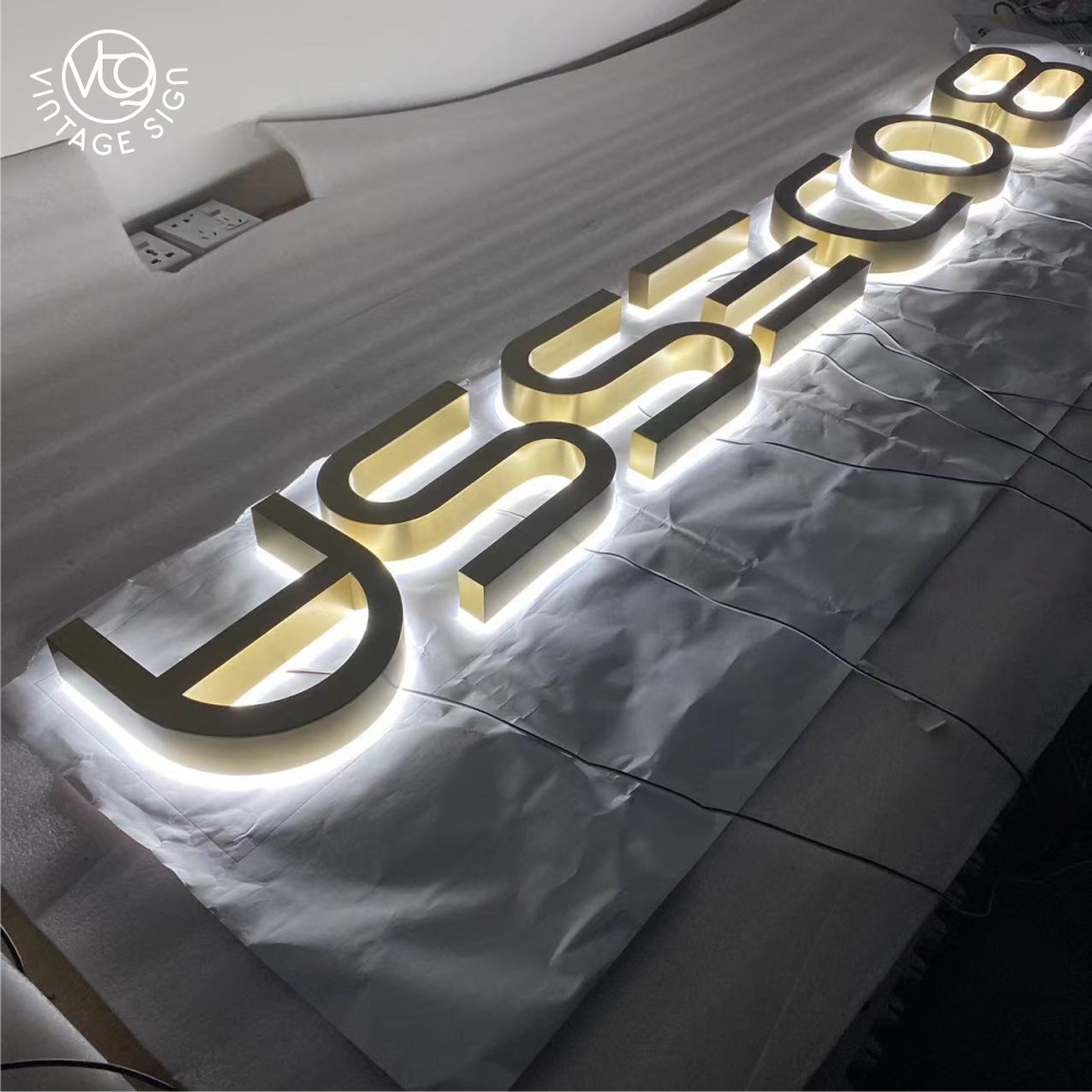 Light Up Business Front Lit 3d Letter Coffee Led Enseigne Frontlit Letters Restaurant Sign Board With Factory Price