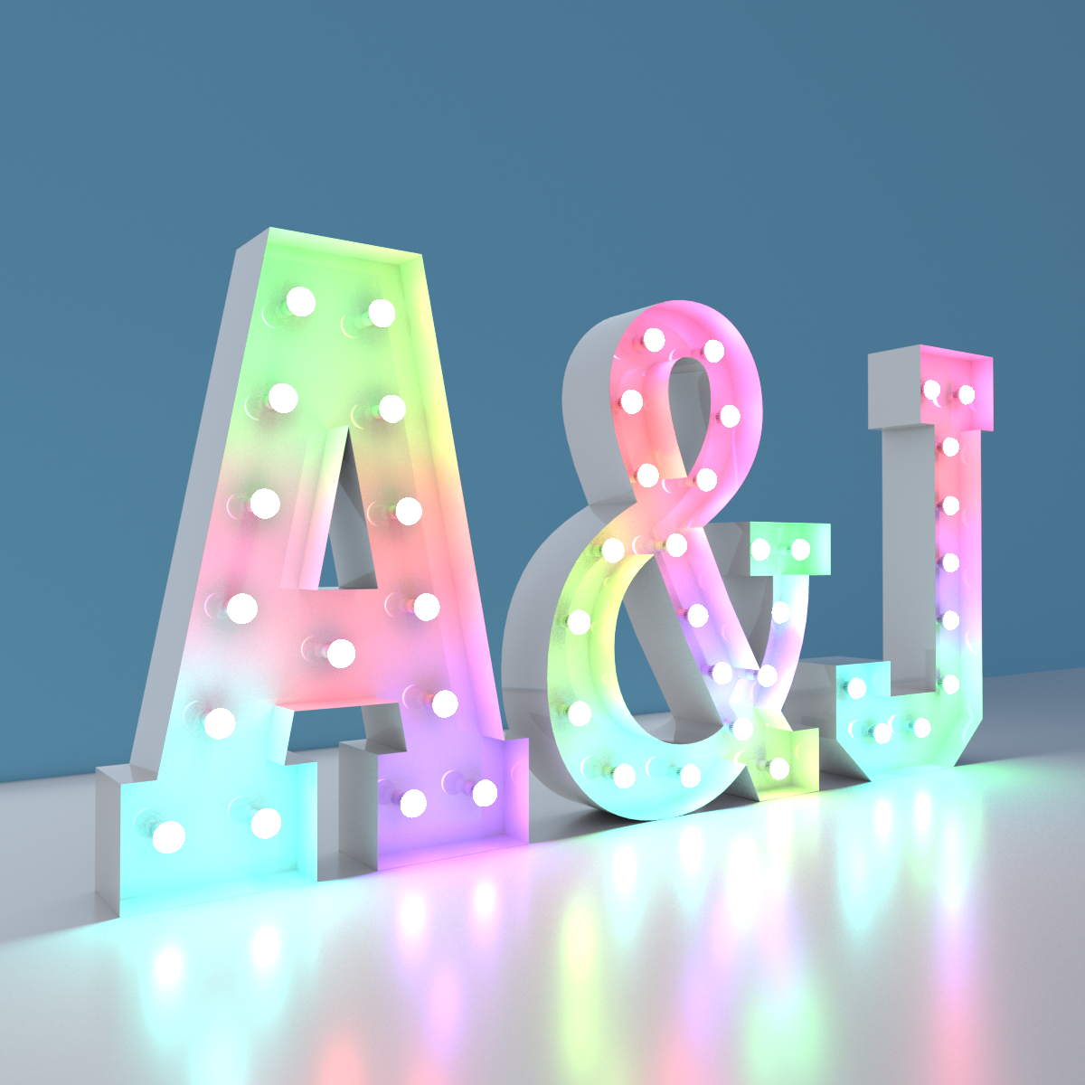 Custom Marquee Wooden Letter Sign Wedding Led Giant Love Letters