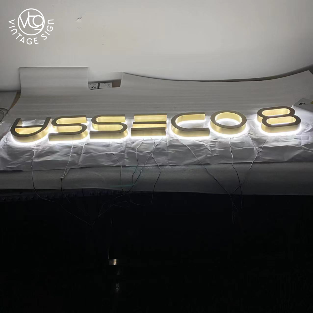 Light Up Business Front Lit 3d Letter Coffee Led Enseigne Frontlit Letters Restaurant Sign Board With Factory Price