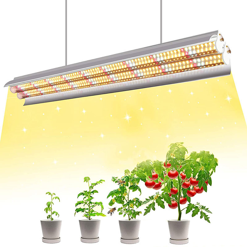 T8 LED Grow Light,18W High Output Plant Grow Light Strip, Full Spectrum Sunlight Replacement with Reflectors for Indoor Plant