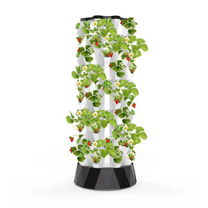 Hydroponic Systems Aeroponic Tower Garden with LED Grow Lights Hydroponics Growing System for Indoor Gardening