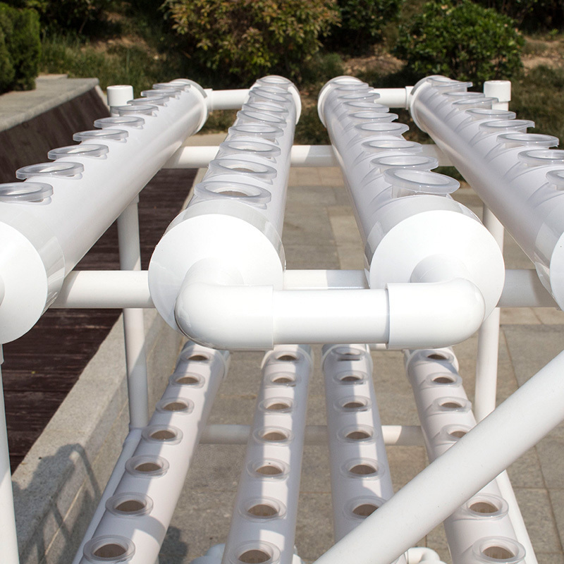 Commercial PVC U Hydroponic Greenhouse Growing System NFT 36holes Pvc Pipe Channel Hydroponic Growing System