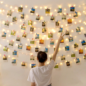 LED Photo Clip String Lights Holder Fairy Lights for Hanging Photos Pictures Cards Memos RGB Warm White Decoration Light