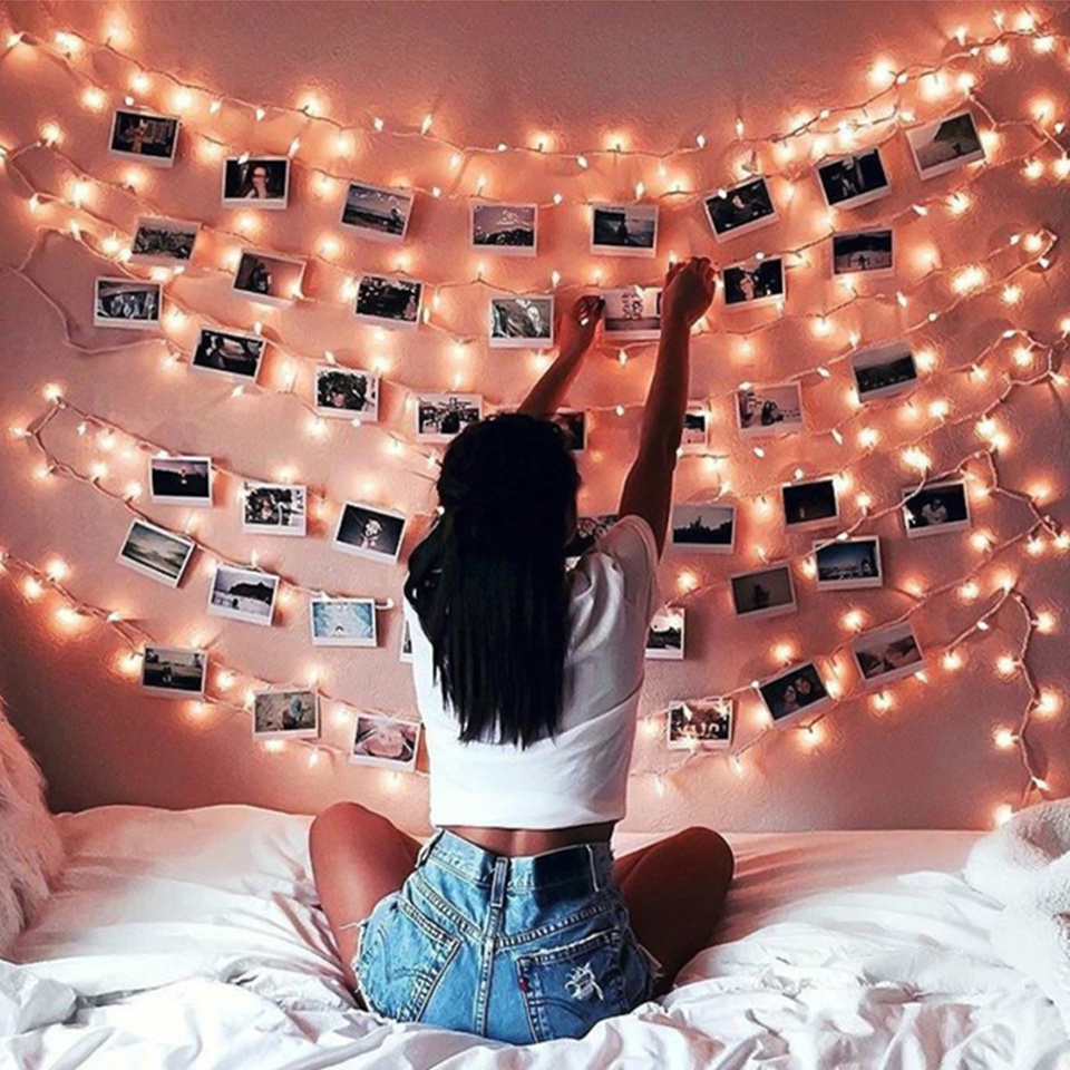 LED Photo Clip String Lights Holder Fairy Lights for Hanging Photos Pictures Cards Memos RGB Warm White Decoration Light