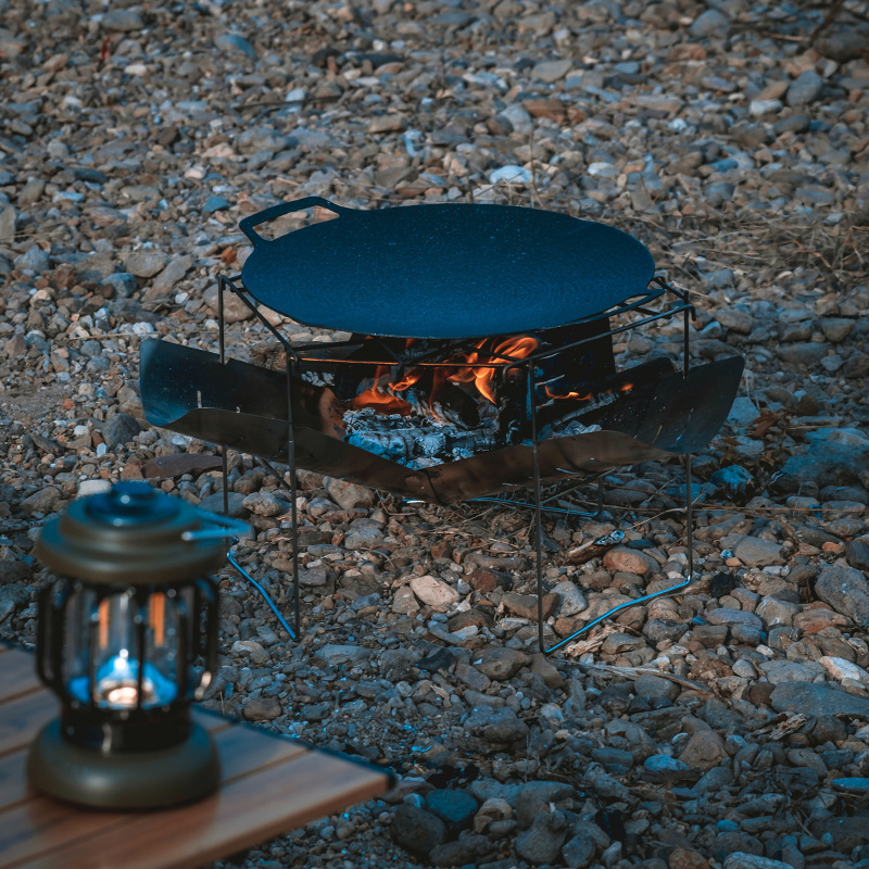 Outdoor ultra-light stainless steel folding easy incinerator camping campfire barbecue incinerator firewood stove BBQ grill