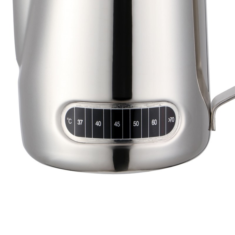 Temperature Display Coffee Milk Frothing Pitcher 304 Stainless Steel Coffee Pot 600ml Milk Frothing Jugs