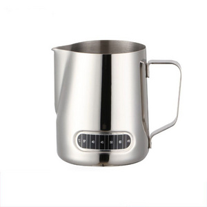 Temperature Display Coffee Milk Frothing Pitcher 304 Stainless Steel Coffee Pot 600ml Milk Frothing Jugs