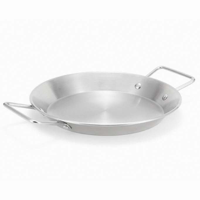 Outdoor seafood crayfish skillet salad pans stainless steel paella pan non stick paella pan