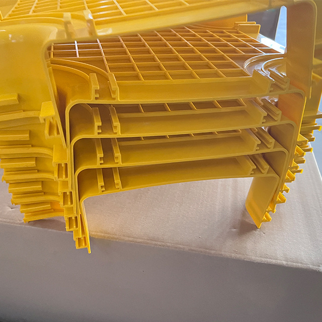 240mm Channel Type ABS Raceway Latest Yellow Plastic Cable Tray Fiber Duct Horizontal Tee