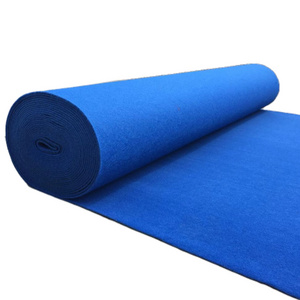 Non Woven Wholesale Price Blue Carpet Used Corridor Stage Event Hallway Velour Carpet