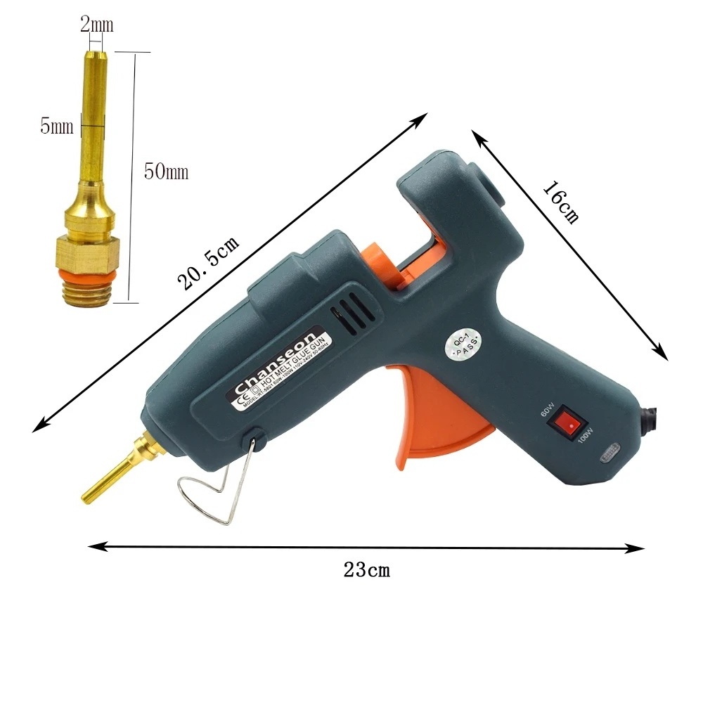 Chanseon  60W 100W Hot Melt Glue Gun With 11mm Diameter Glue Sticks Industrial Guns Thermo Electric Heat Temperature Tool