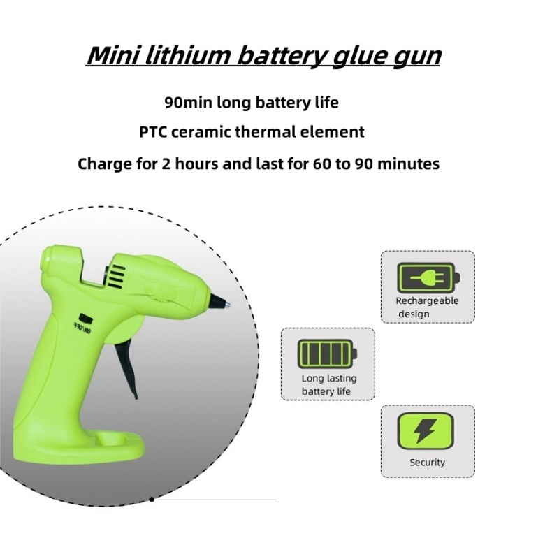 3.7V MINI battery glue gun wholesale hot melt glue gun cordless hot glue gun