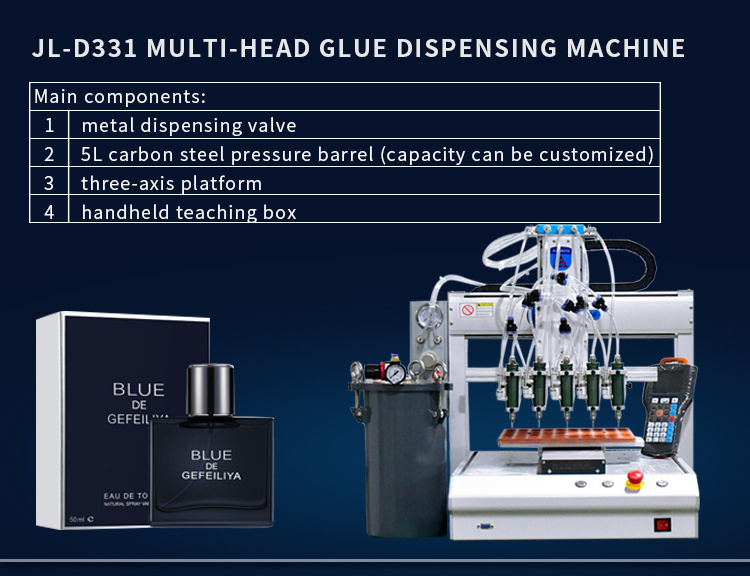 JL-D331 Automatic desktop 300ML silicone glue dispenser robots  dispensing machine