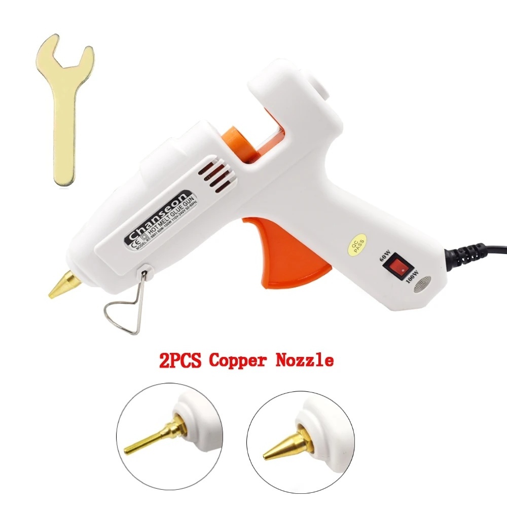 Chanseon  60W 100W Hot Melt Glue Gun With 11mm Diameter Glue Sticks Industrial Guns Thermo Electric Heat Temperature Tool