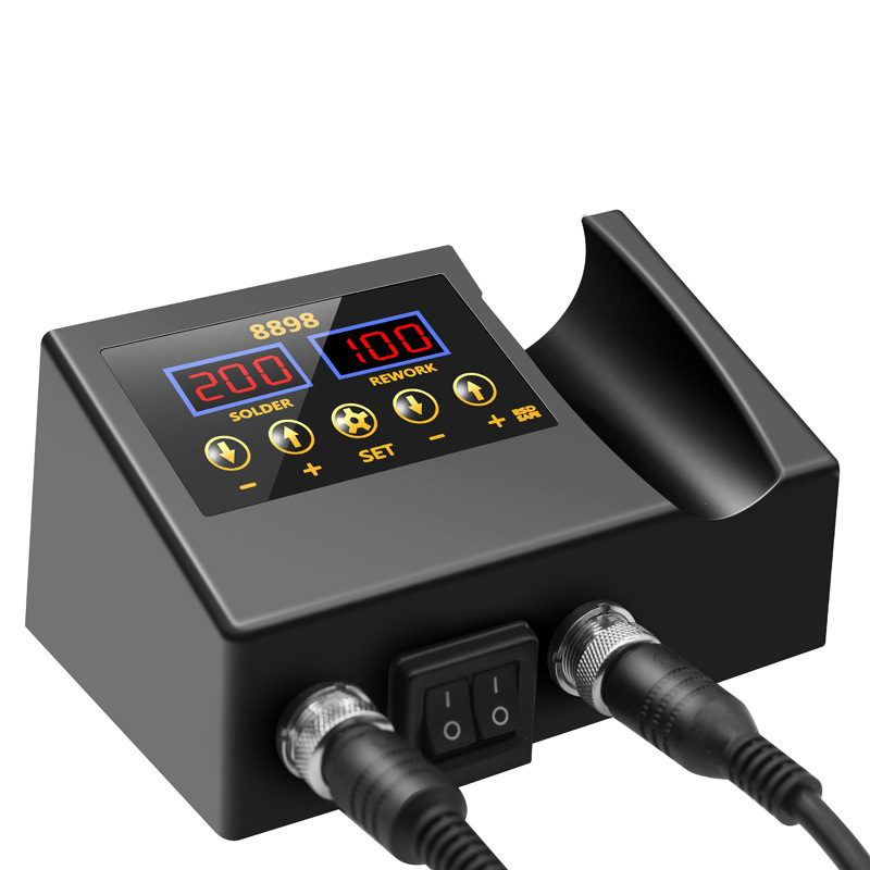 8898 hot air gun soldering station  2 in 1 SMT  soldering stations with Adjustable Temperature and Air Volume