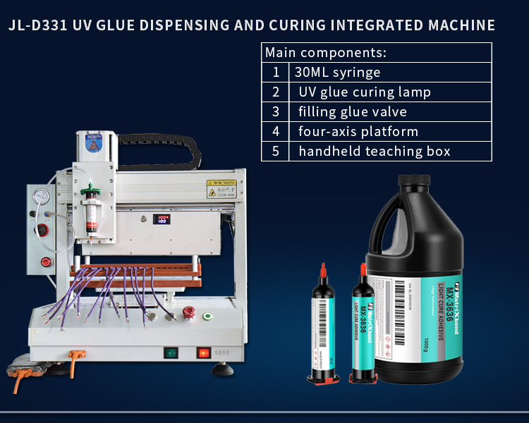 JL-D331 Automatic desktop 300ML silicone glue dispenser robots  dispensing machine