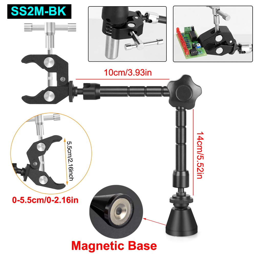 Magnetic PCB Holder Welding Third Hand Soldering Tool Heat Gun Stand Helping Hands Crafts Hobby Workshop Welding Station