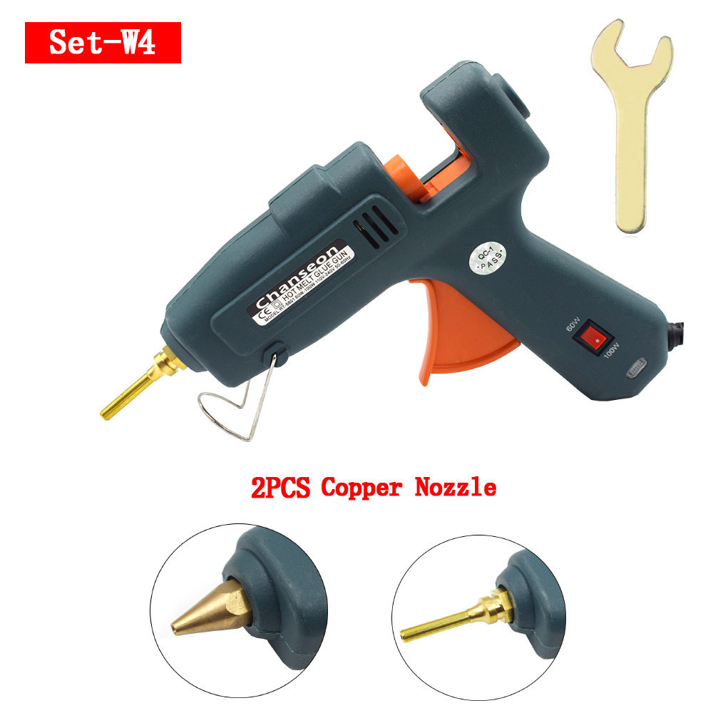 Chanseon  60W 100W Hot Melt Glue Gun With 11mm Diameter Glue Sticks Industrial Guns Thermo Electric Heat Temperature Tool