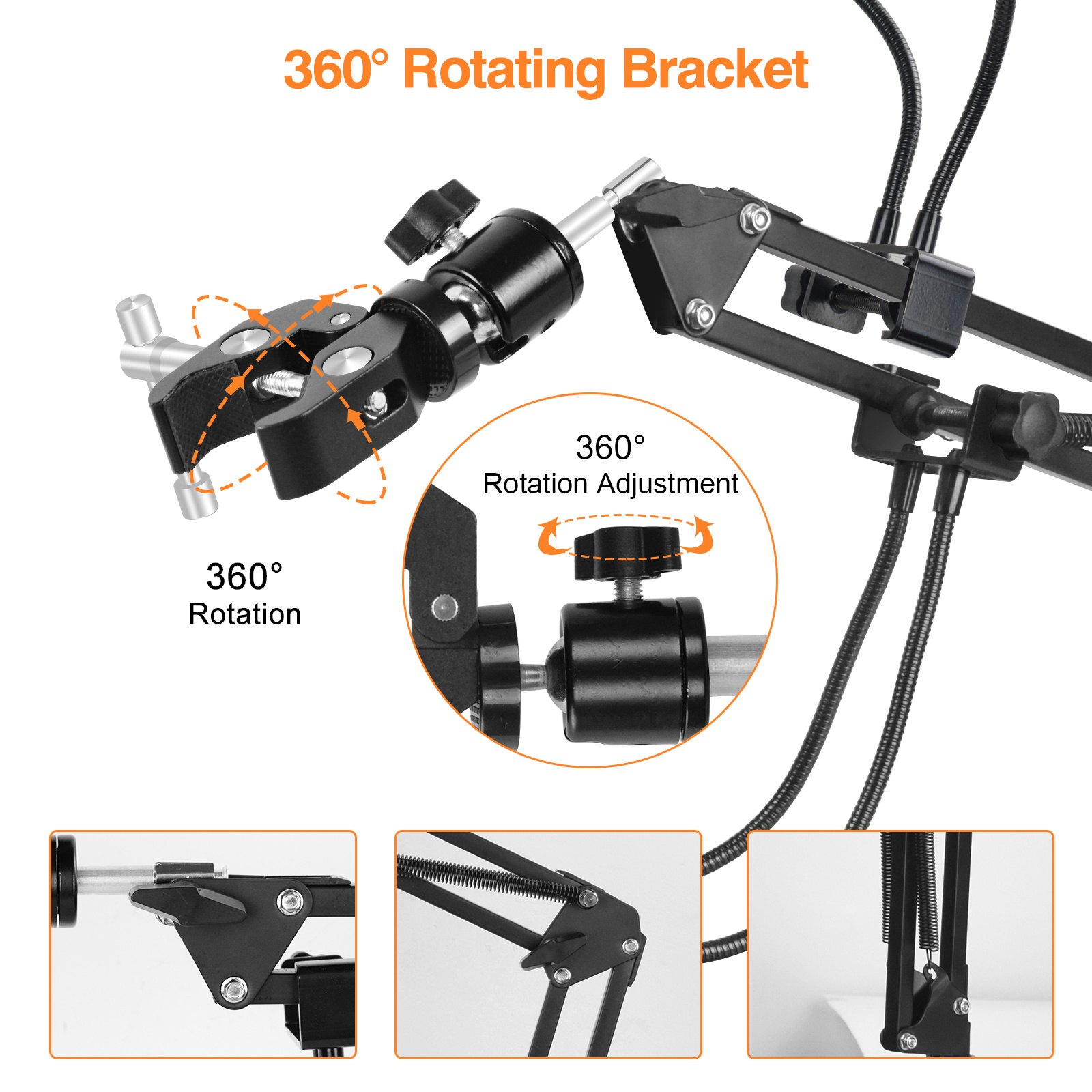 360 Degrees Rotatable PCB Motherboard Fixture Hair Dryer Holder Third Soldering Helping Hands Heat Gun Bracket Welding Tool